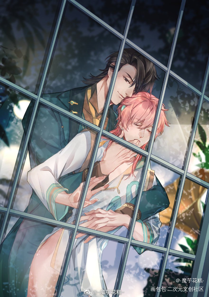 _天宝伏妖录珑俊李景珑孔鸿俊插画同人天宝伏妖录动画绘画作品