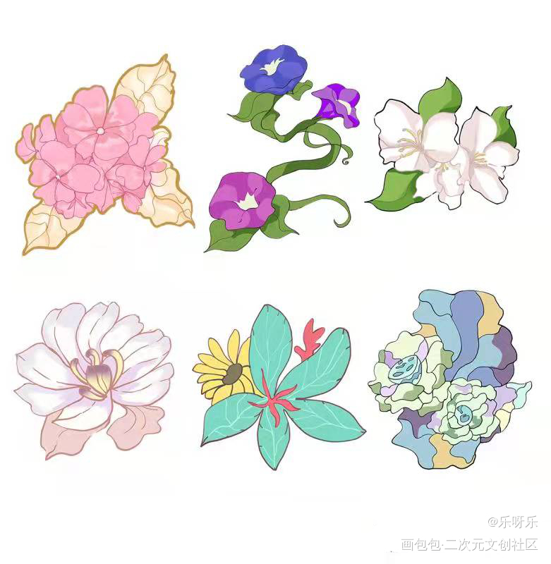 小植物和小动物_Q版动物植物无啊绘画作品