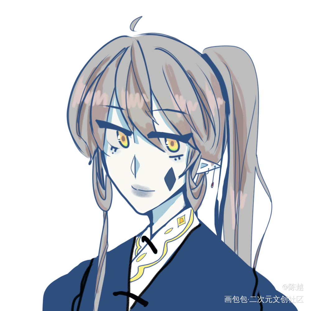 是自家的oc_板绘涂绘画作品