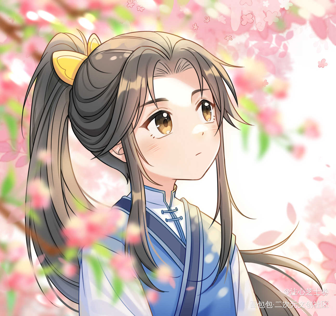 小师弟_二哈和他的白猫师尊楚晚宁绘画作品