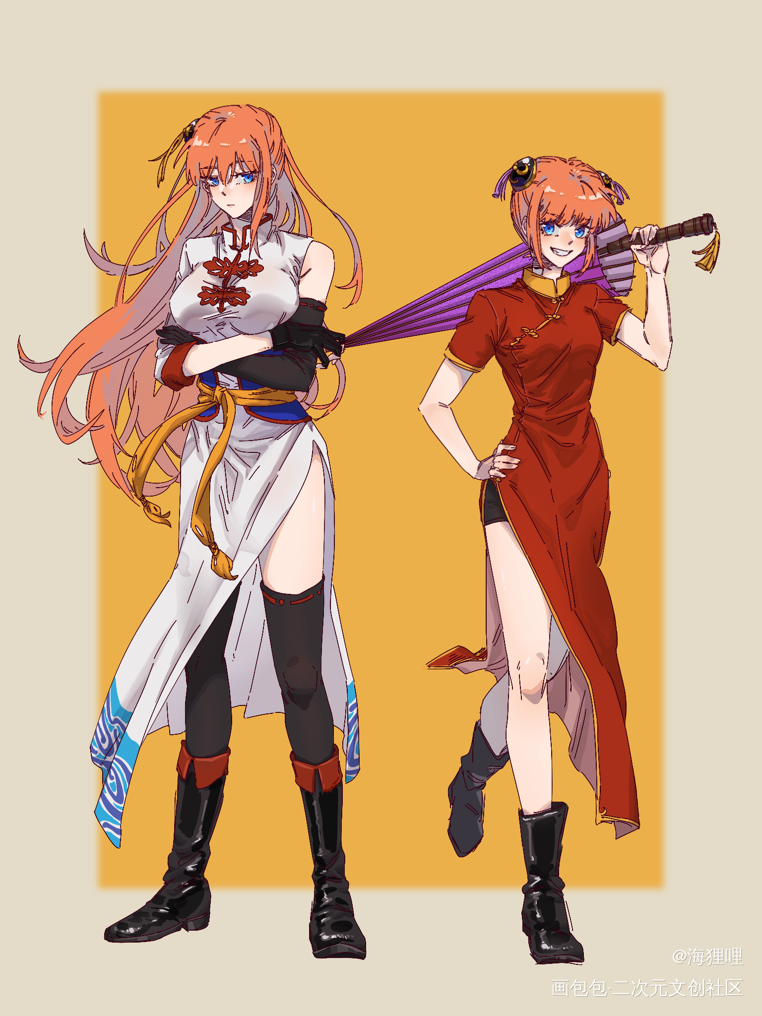 神乐_银魂神乐绘画作品