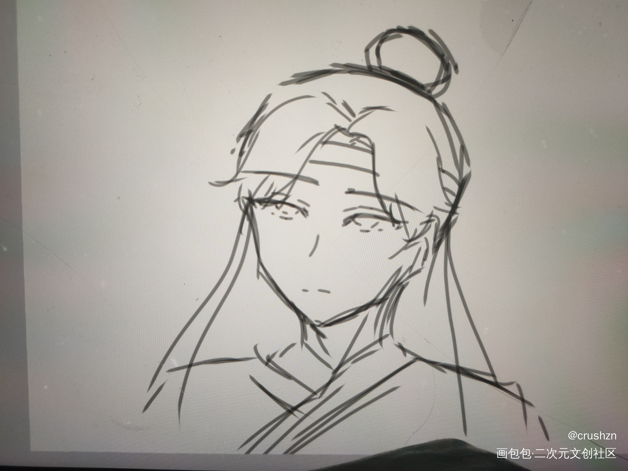_魔道祖师蓝忘机绘画作品