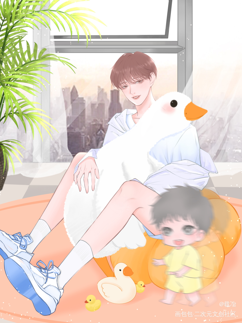 拍照_188男团群秀绘画作品