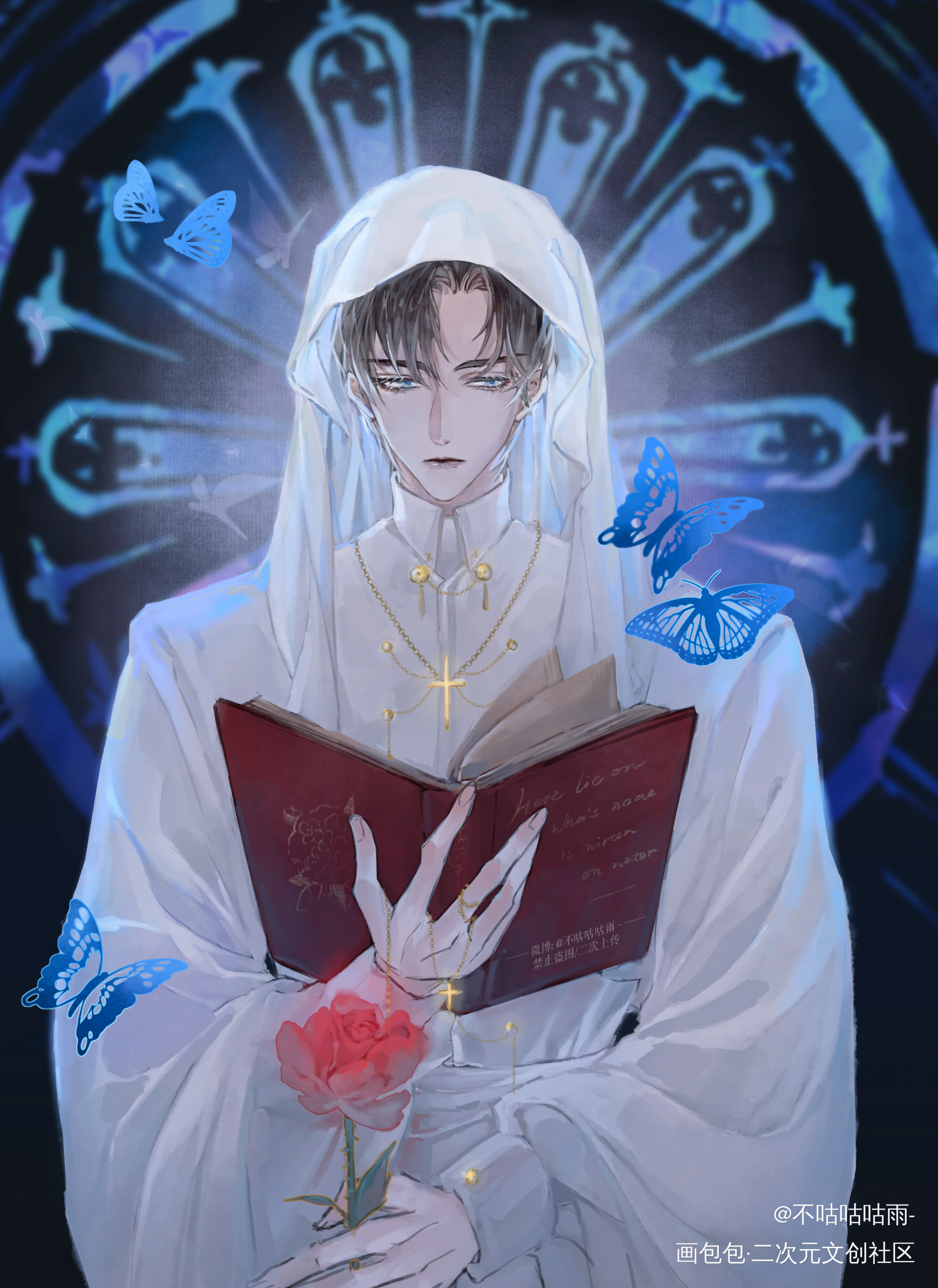 病案本 吸血鬼pa_病案本绘画作品