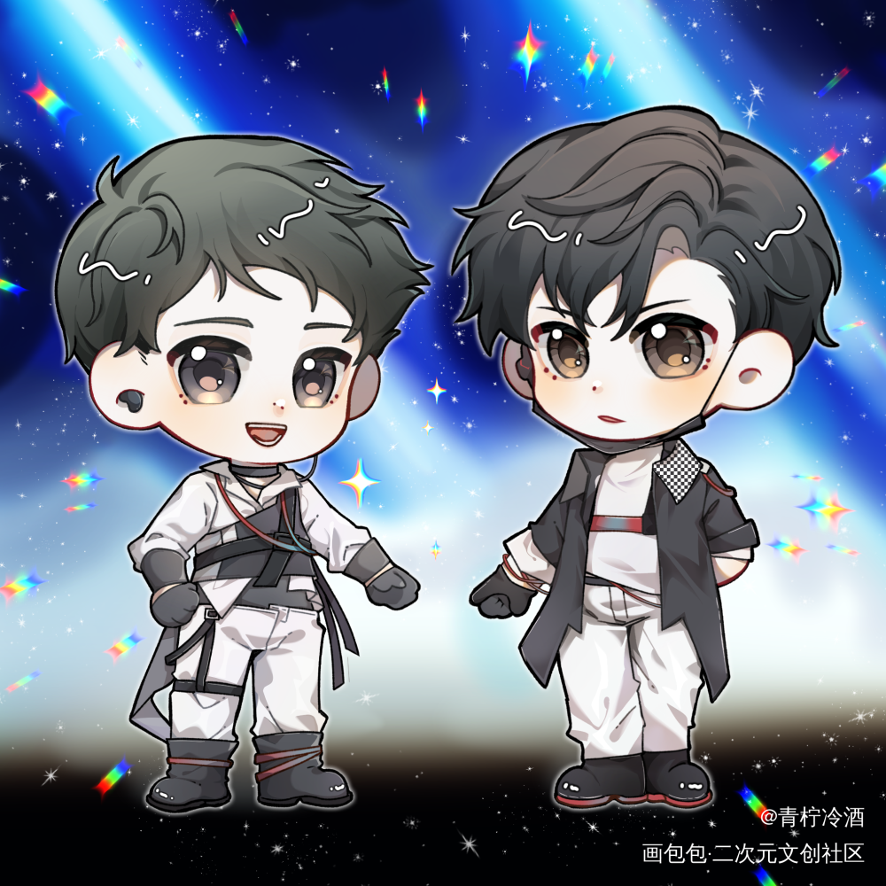 宫任来喽_188男团Q版绘画作品
