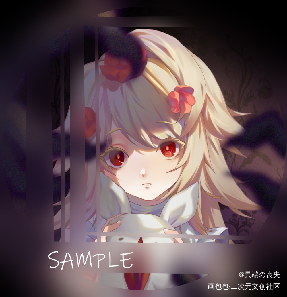 头插稿件_板绘涂头像插画老板的oc稿件头像约稿oc绘画作品