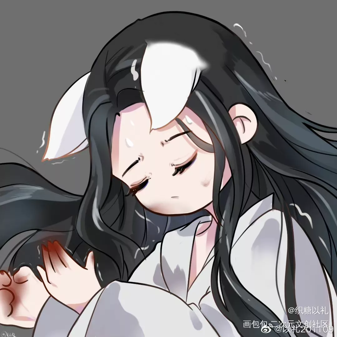 猫猫被拔了指甲_二哈和他的白猫师尊燃晚踏仙君墨燃楚晚宁绘画作品