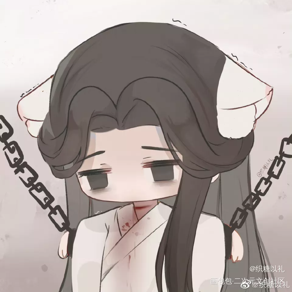 血滴漏_二哈和他的白猫师尊燃晚踏仙君楚晚宁Q版绘画作品