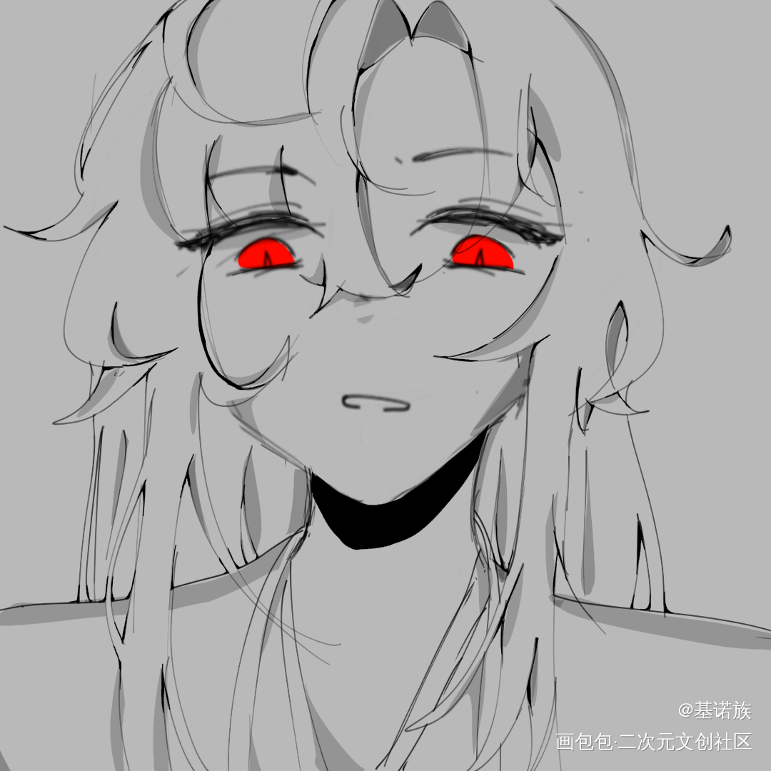 “蠢货”_魔道祖师魏无羡绘画作品