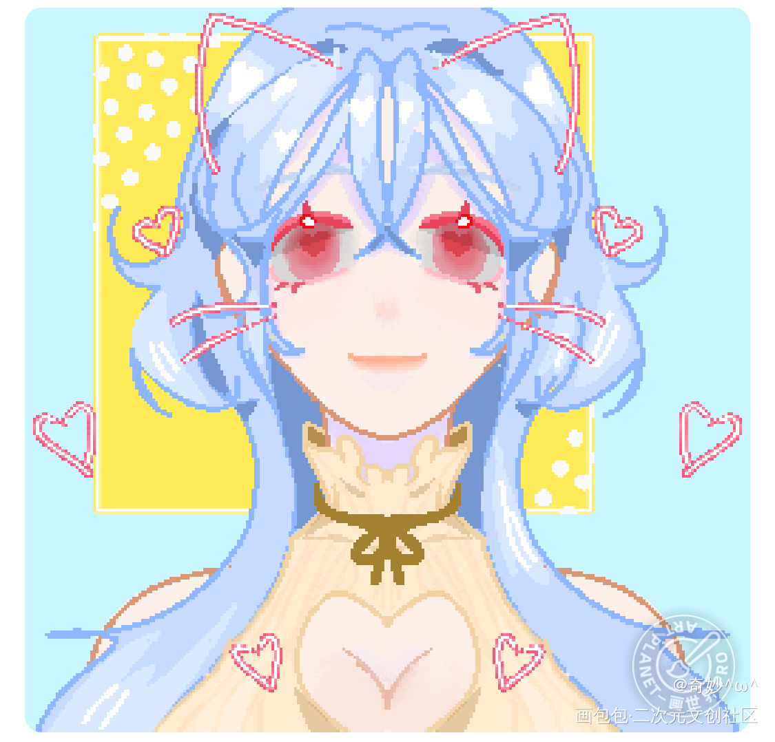 ٩( ๑╹ ꇴ╹)۶_摸鱼绘画作品
