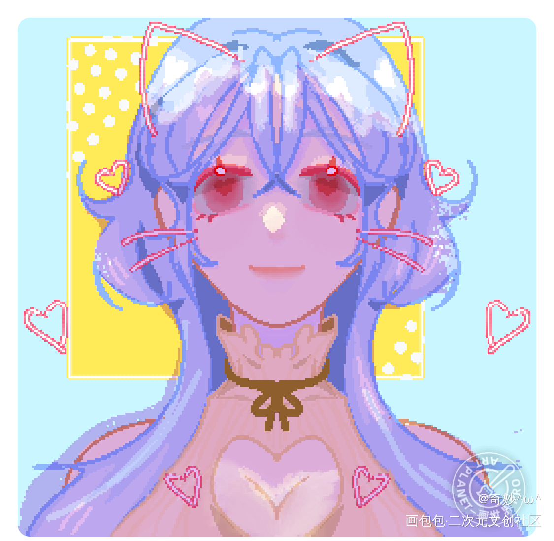 ٩( ๑╹ ꇴ╹)۶_摸鱼绘画作品