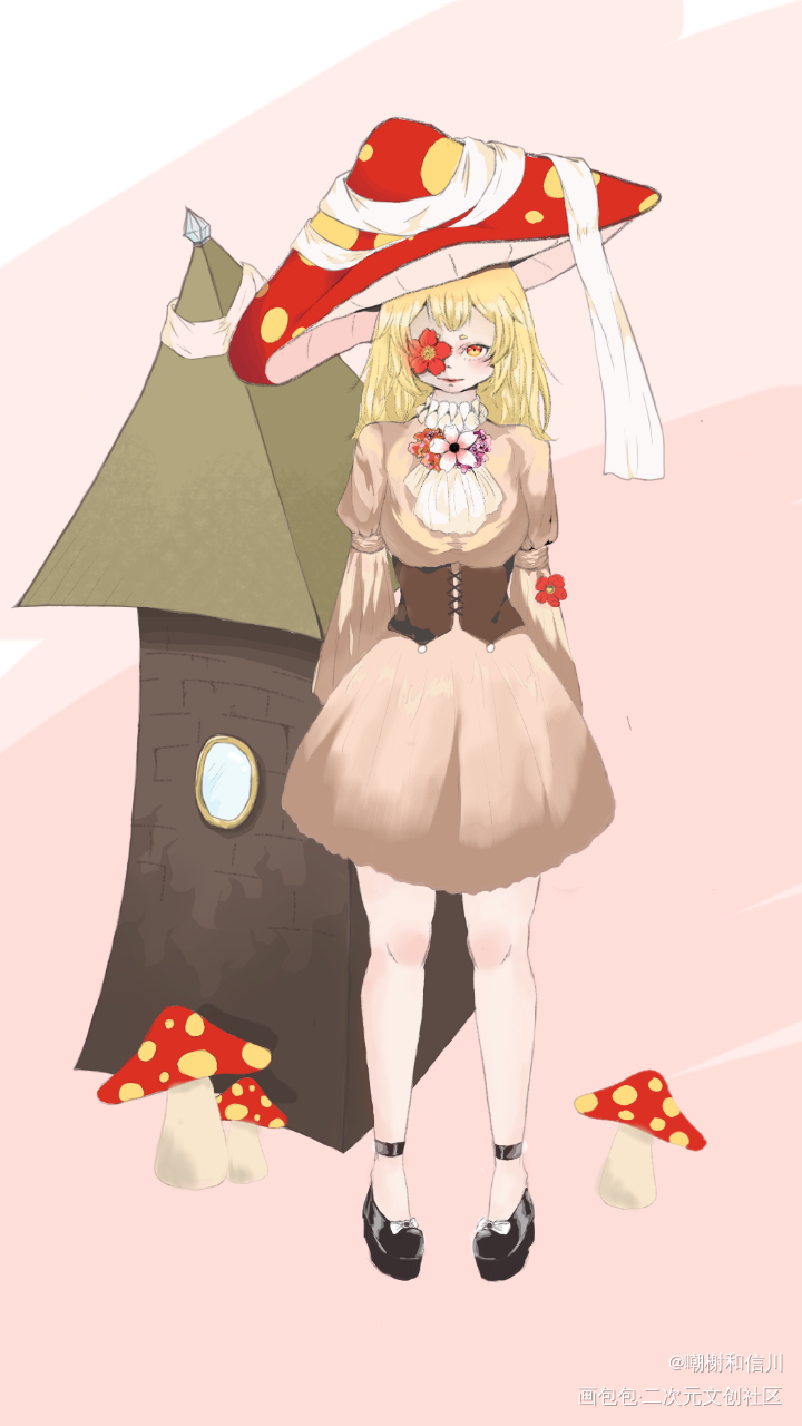 森林里的小妖怪_板绘涂绘画作品