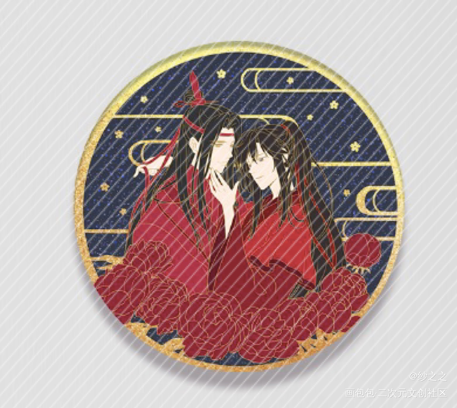魔道-忘羡-制品_魔道祖师忘羡蓝忘机头像同人绘画作品