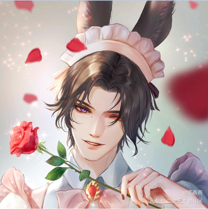 兔男同人_头像同人兔男ff14绘画作品
