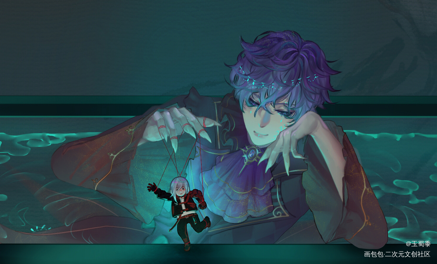 他说他喜欢人鱼_psyborgfulgurovidUkiVioleta绘画作品