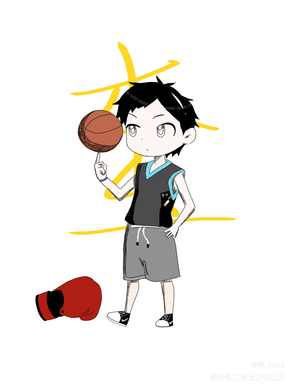 玉玉子_你却爱着一个傻逼绘画作品