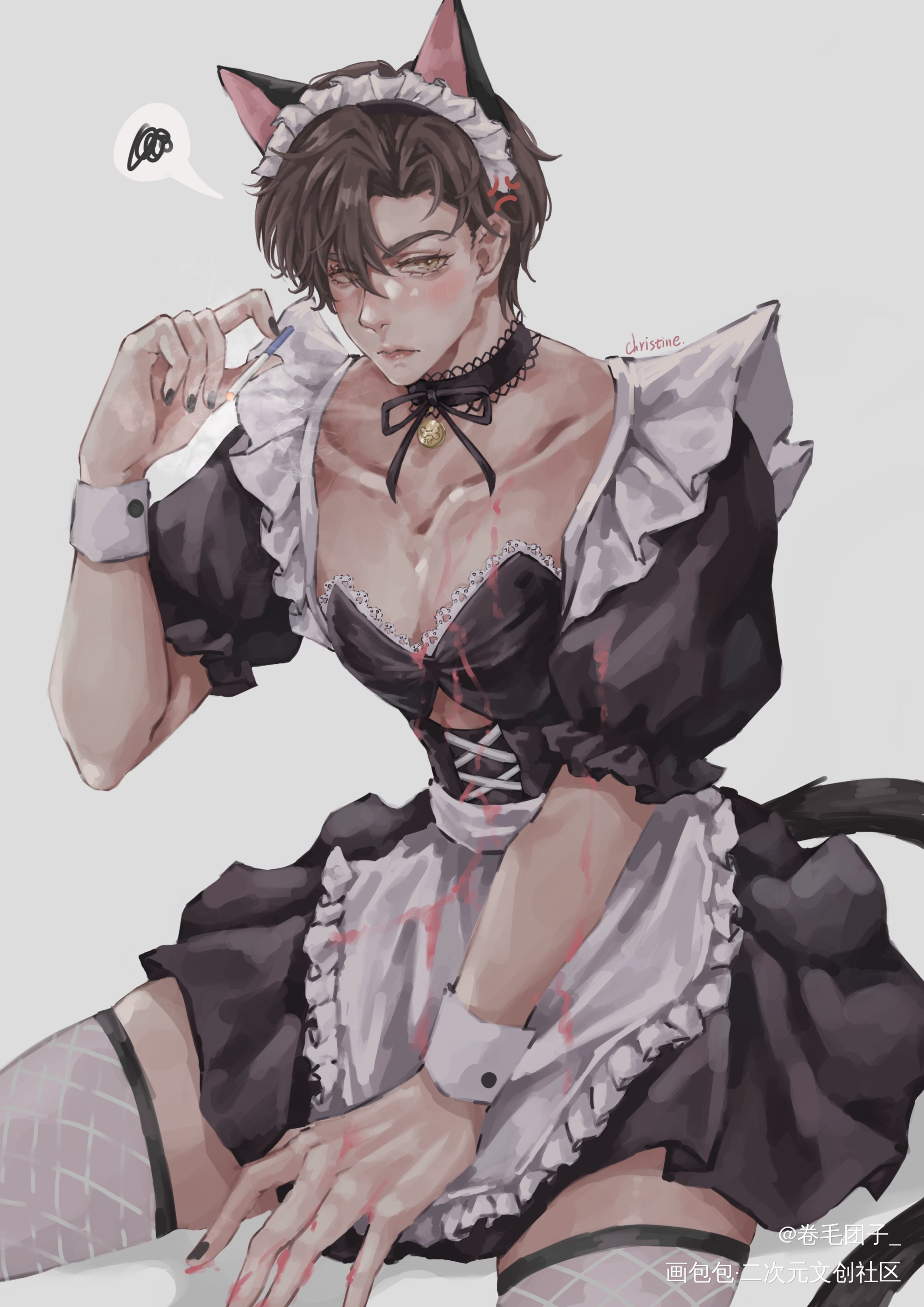 女仆简哥_你却爱着一个傻逼李简简隋英板绘涂绘画作品