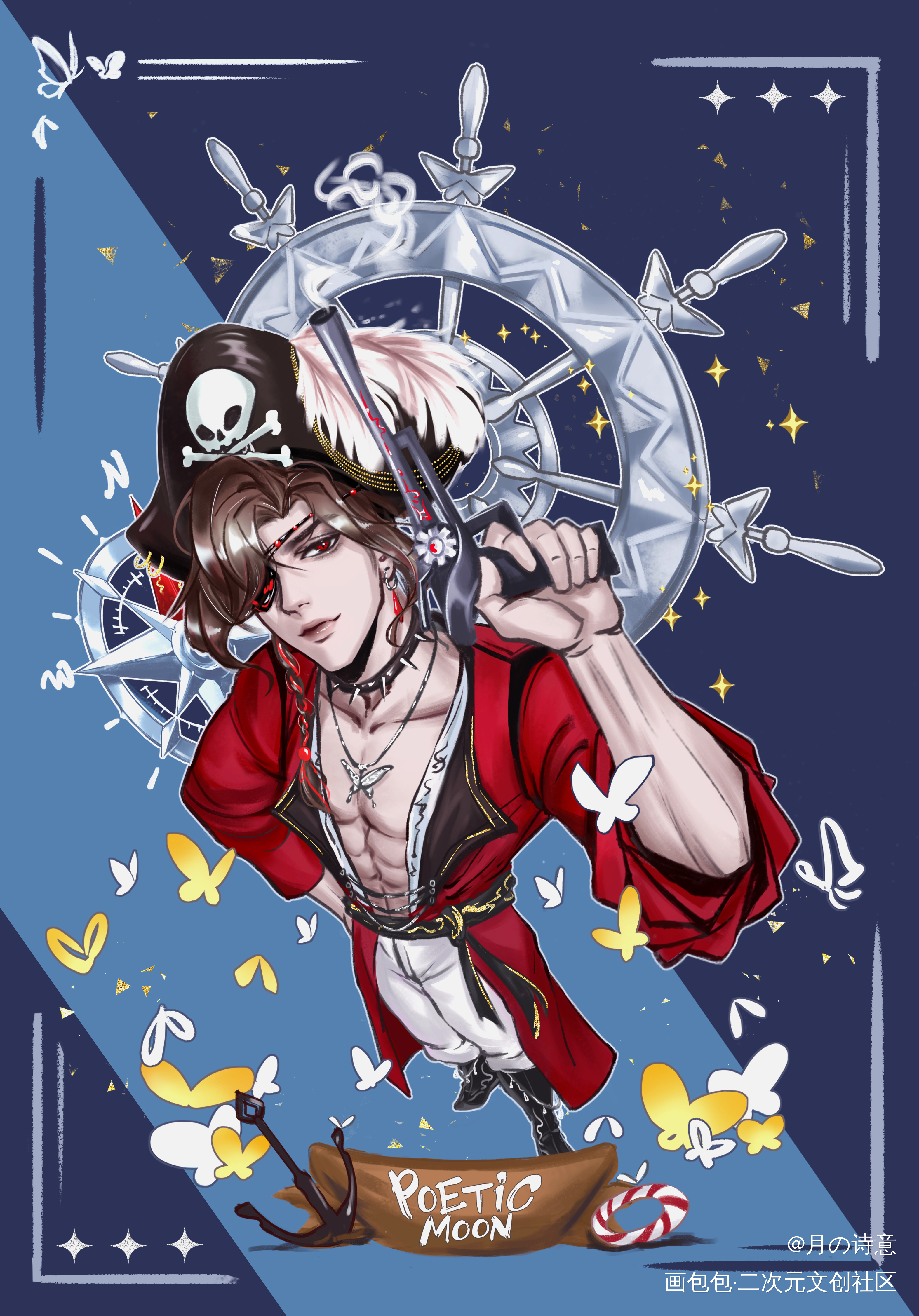 海盗花城_花城板绘绘画作品