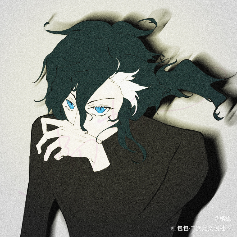 半小时速涂_天狼尤里摸鱼页平涂日系天狼SJ约稿板绘绘画作品