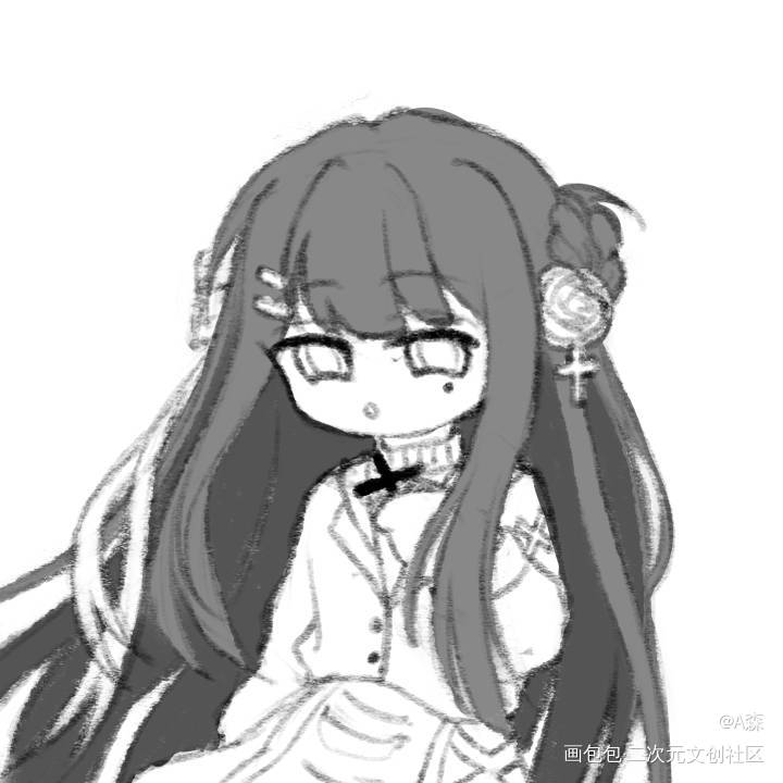 进行一些乱摸_摸鱼页摸鱼约稿原创oc绘画作品