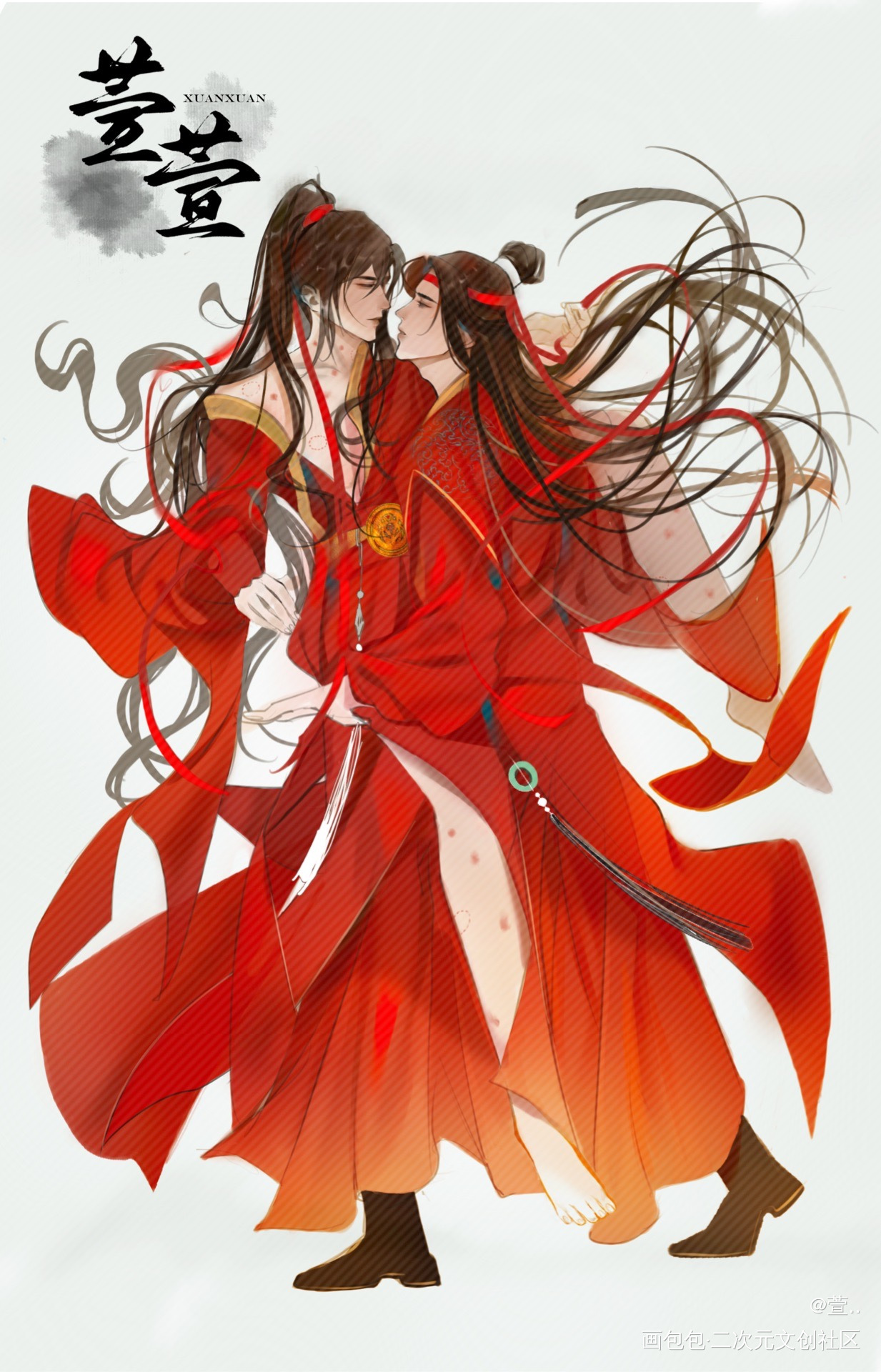 _魔道祖师忘羡蓝忘机魏无羡立牌绘画作品