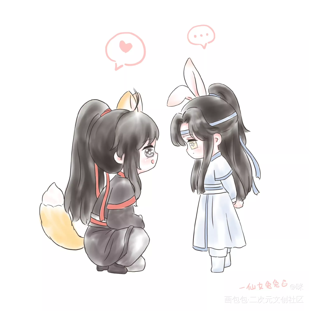 忘羡_魔道祖师忘羡Q版我要上首推绘画作品