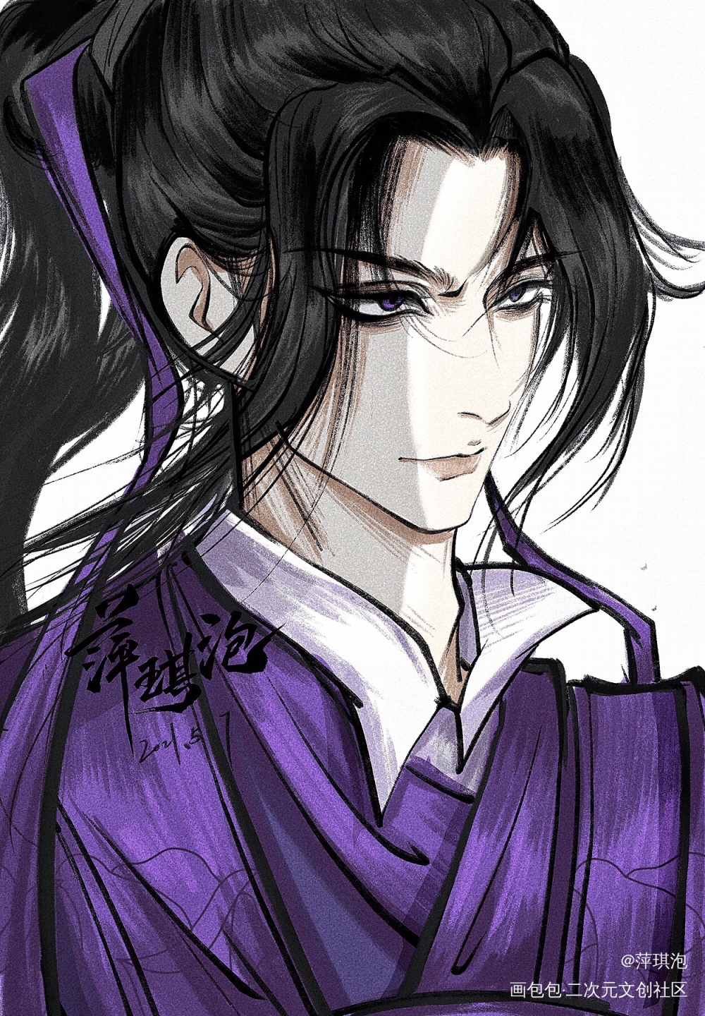 【江澄】_魔道祖师江晚吟江澄同人绘画作品