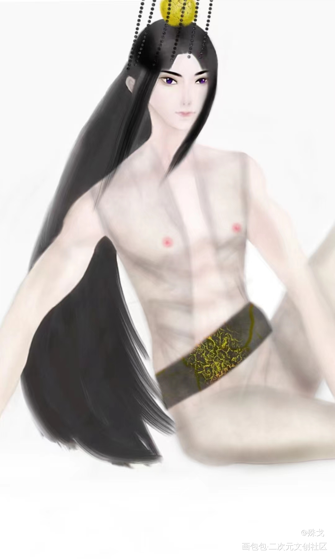 燃妹的诱惑_二哈和他的白猫师尊绘画作品