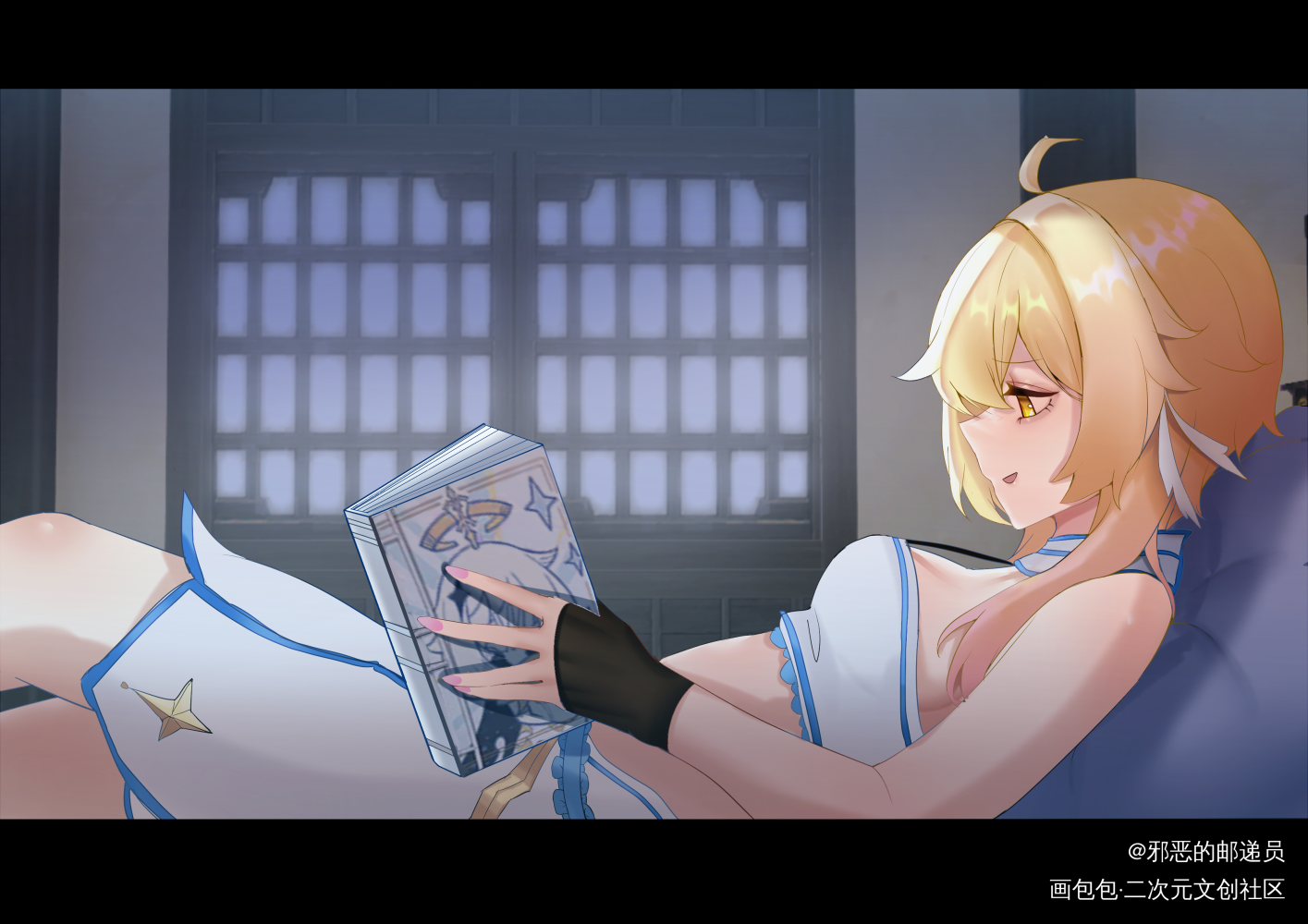 原神手书（未完成请勿使用）_原神立绘日系插画同人夜兰绘画作品