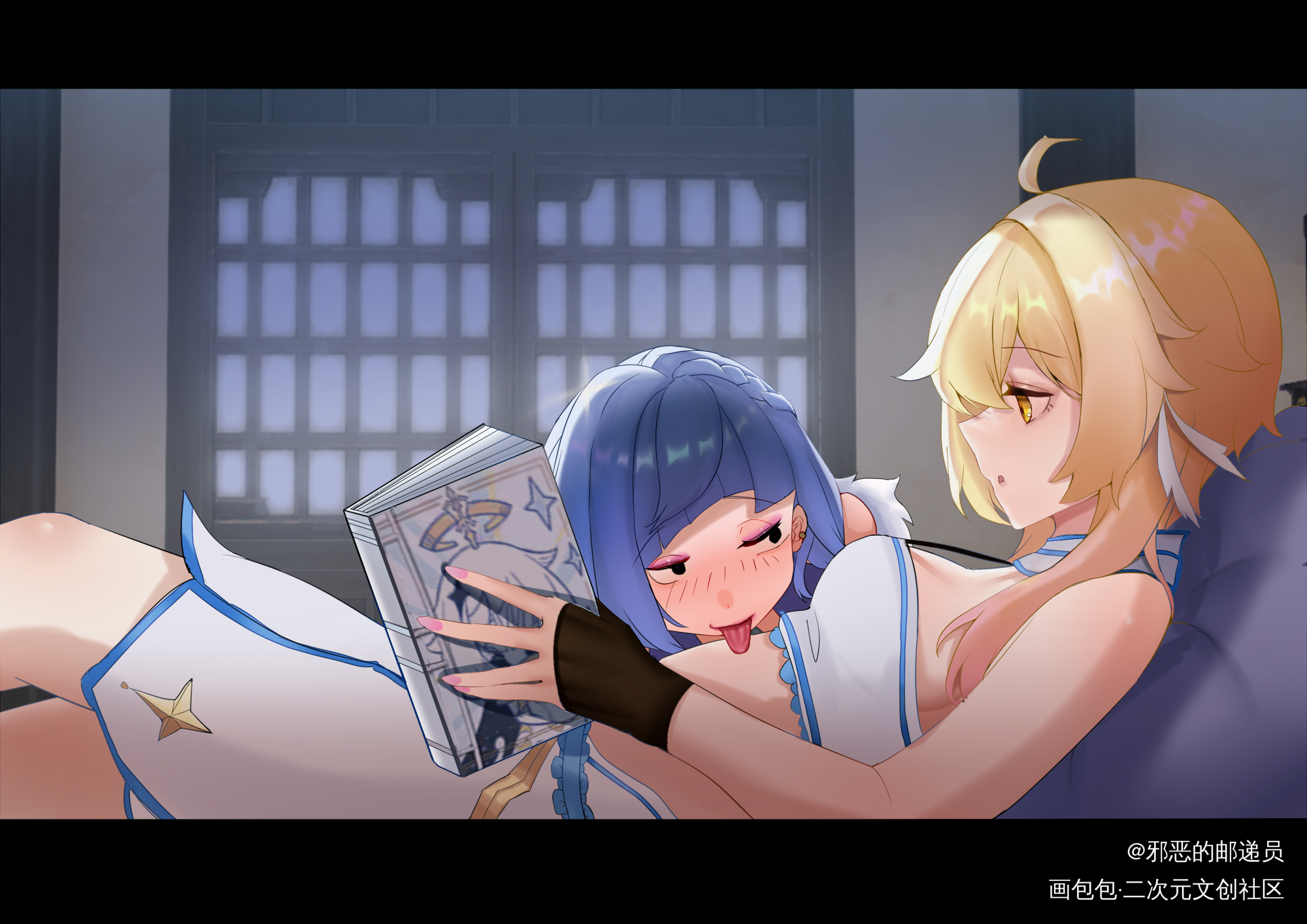 原神手书（未完成请勿使用）_原神立绘日系插画同人夜兰绘画作品