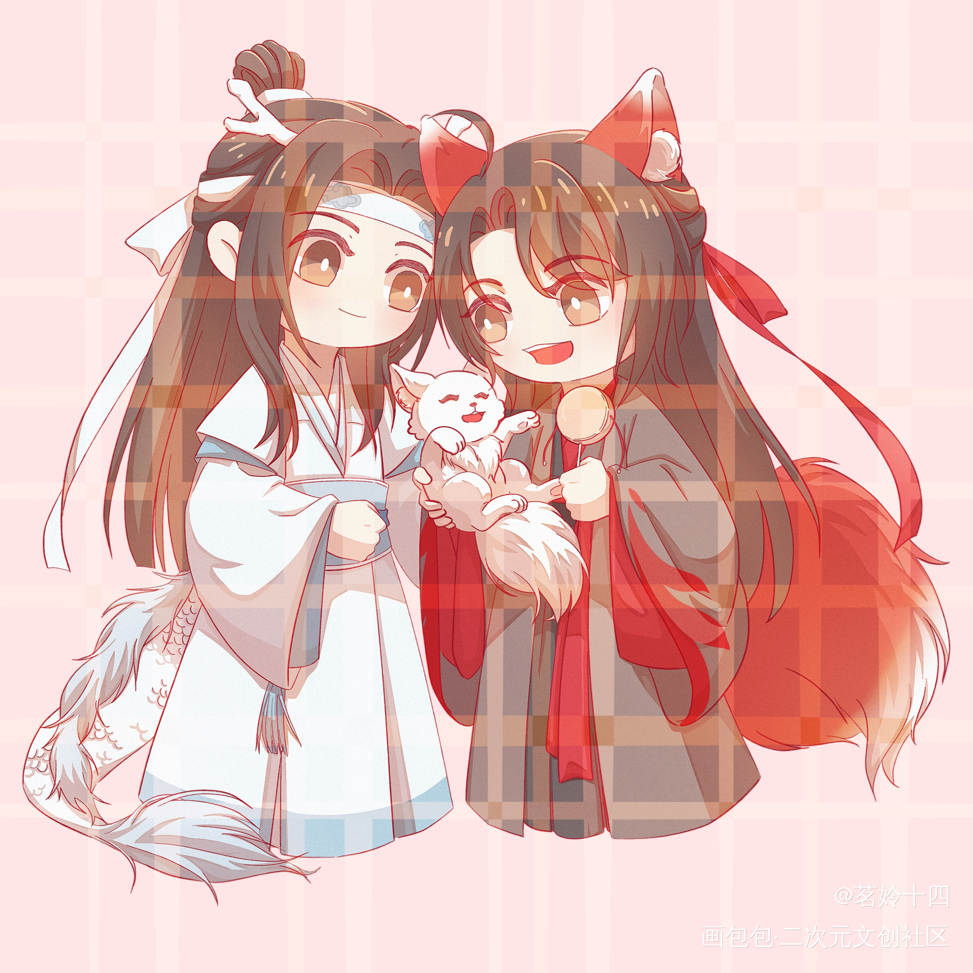 稿子_魔道祖师Q版我要上首推墨香铜臭绘画作品