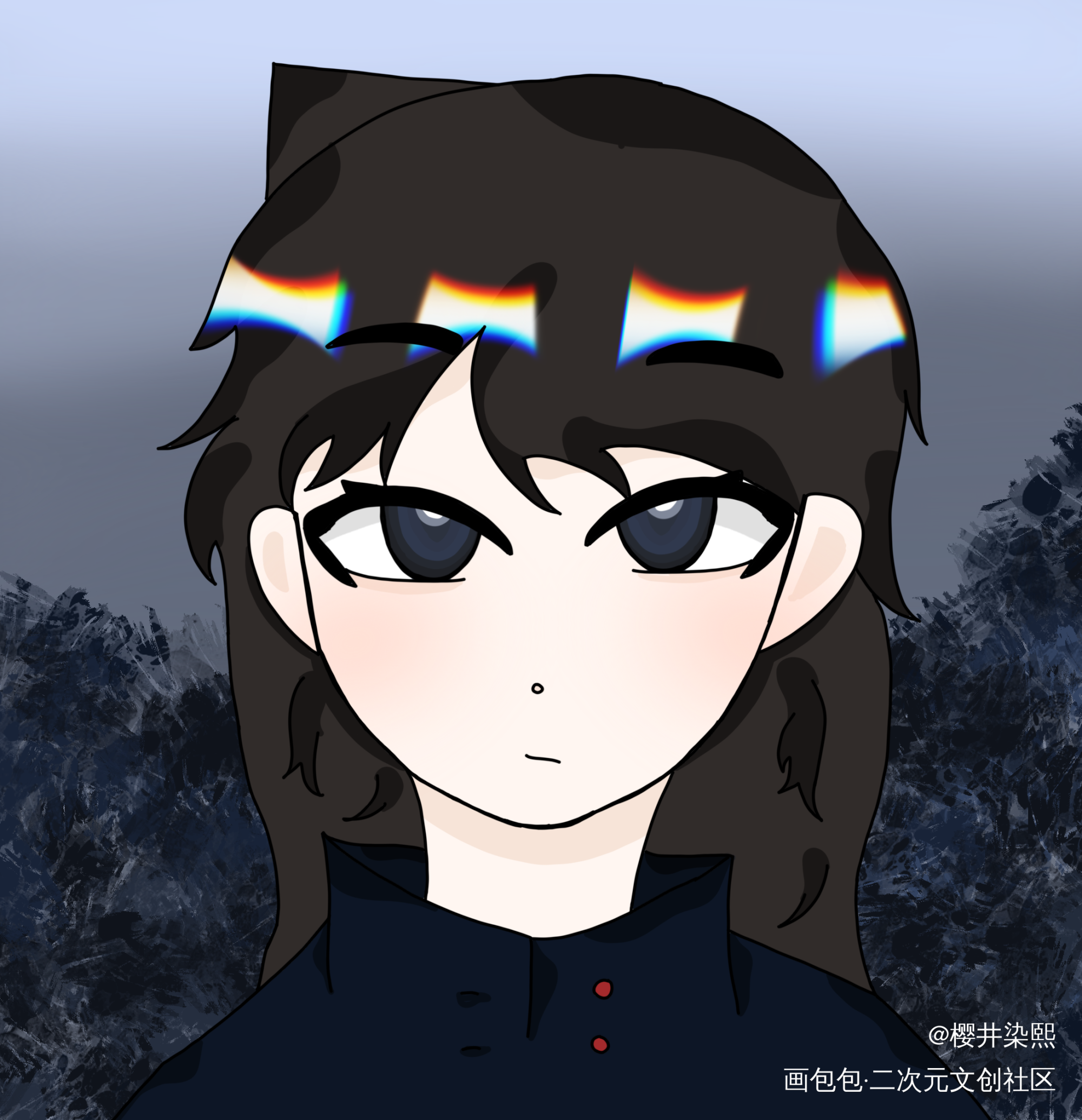 毛利兰_名侦探柯南毛利兰板绘涂绘画绘画作品