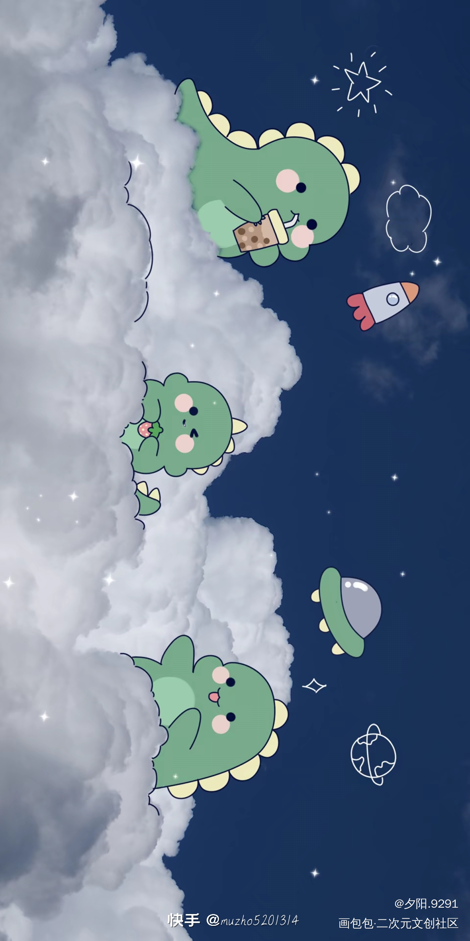 恐龙宝宝_板绘涂绘画作品