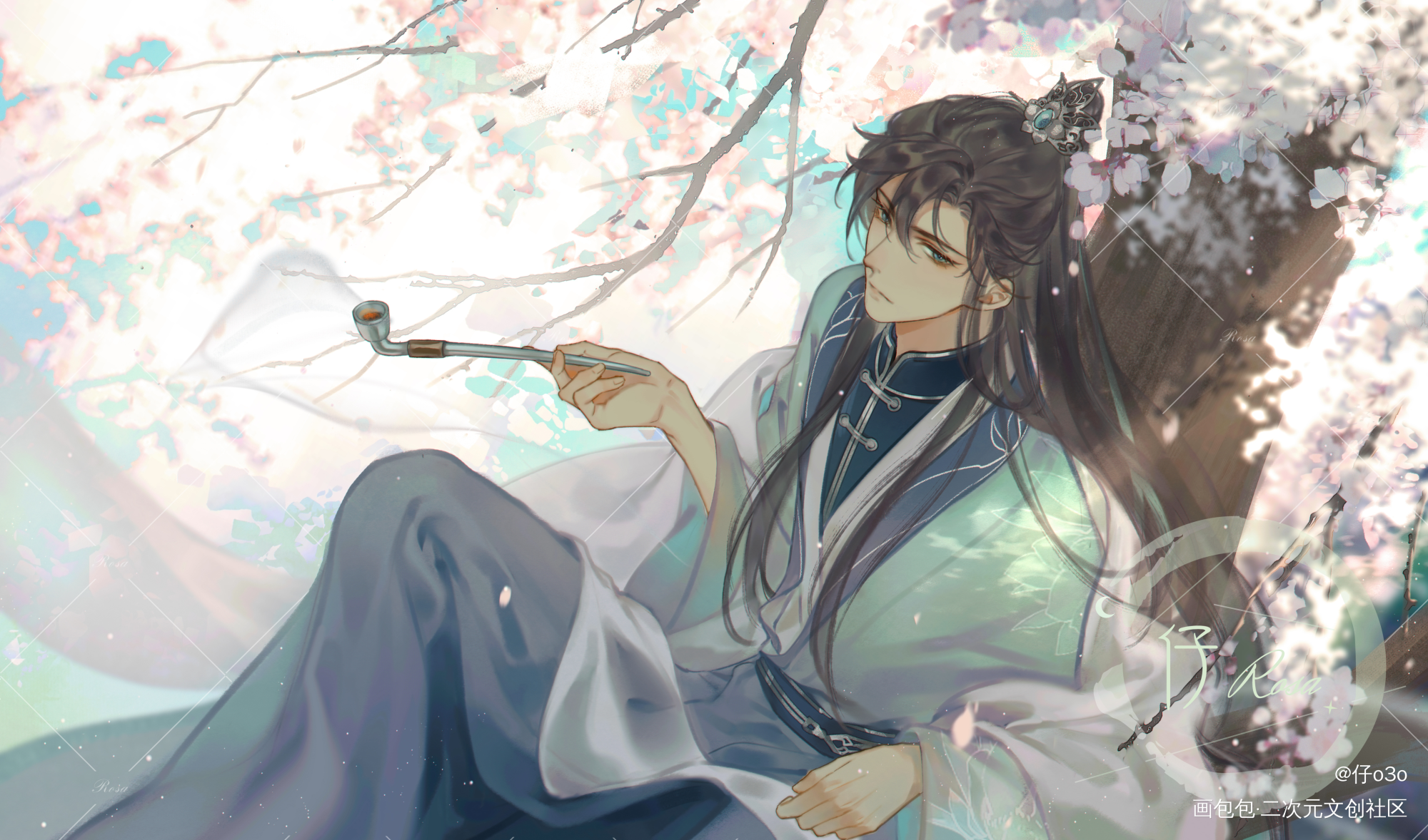 姜曦_二哈和他的白猫师尊姜曦姜夜沉绘画作品