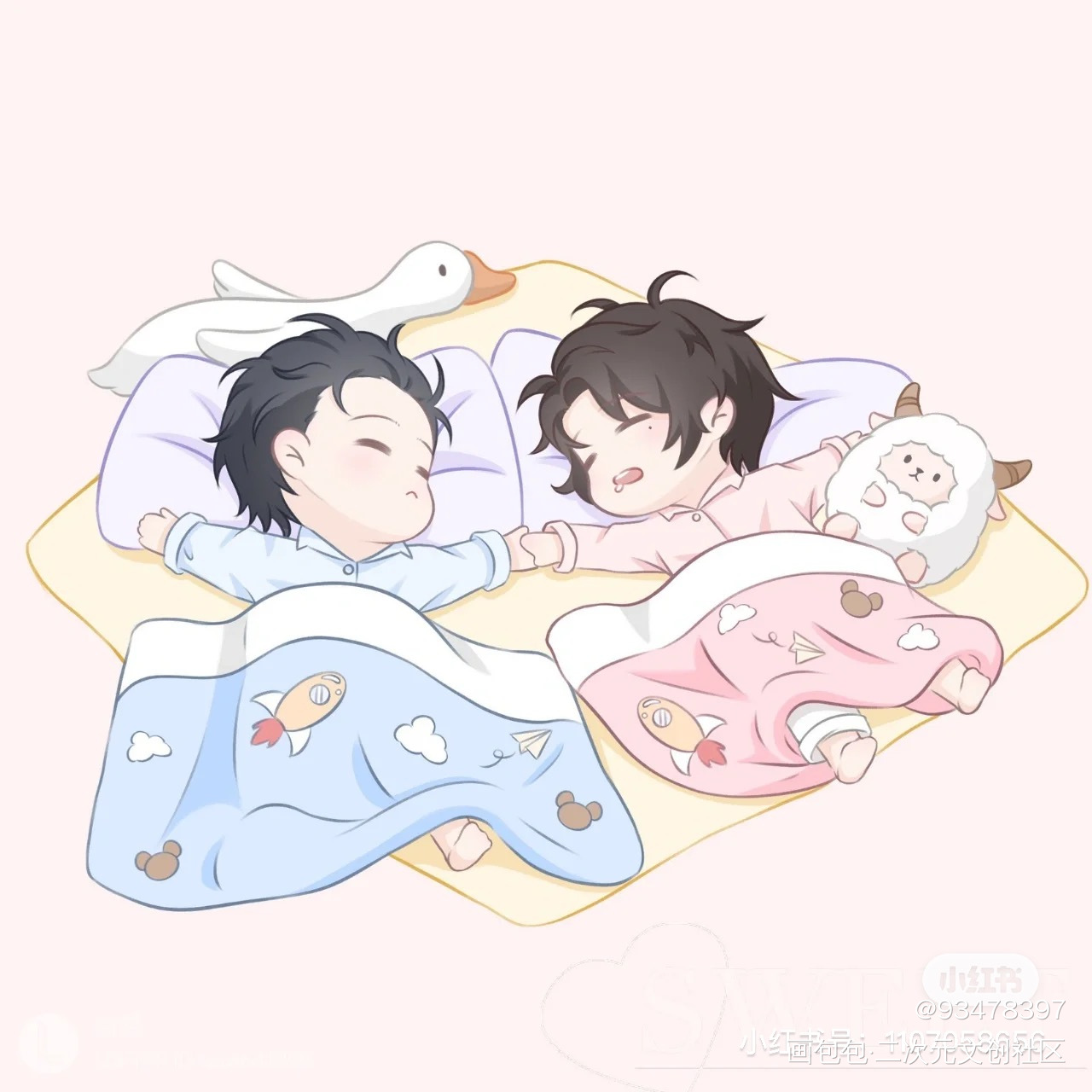 _谁把谁当真绘画作品