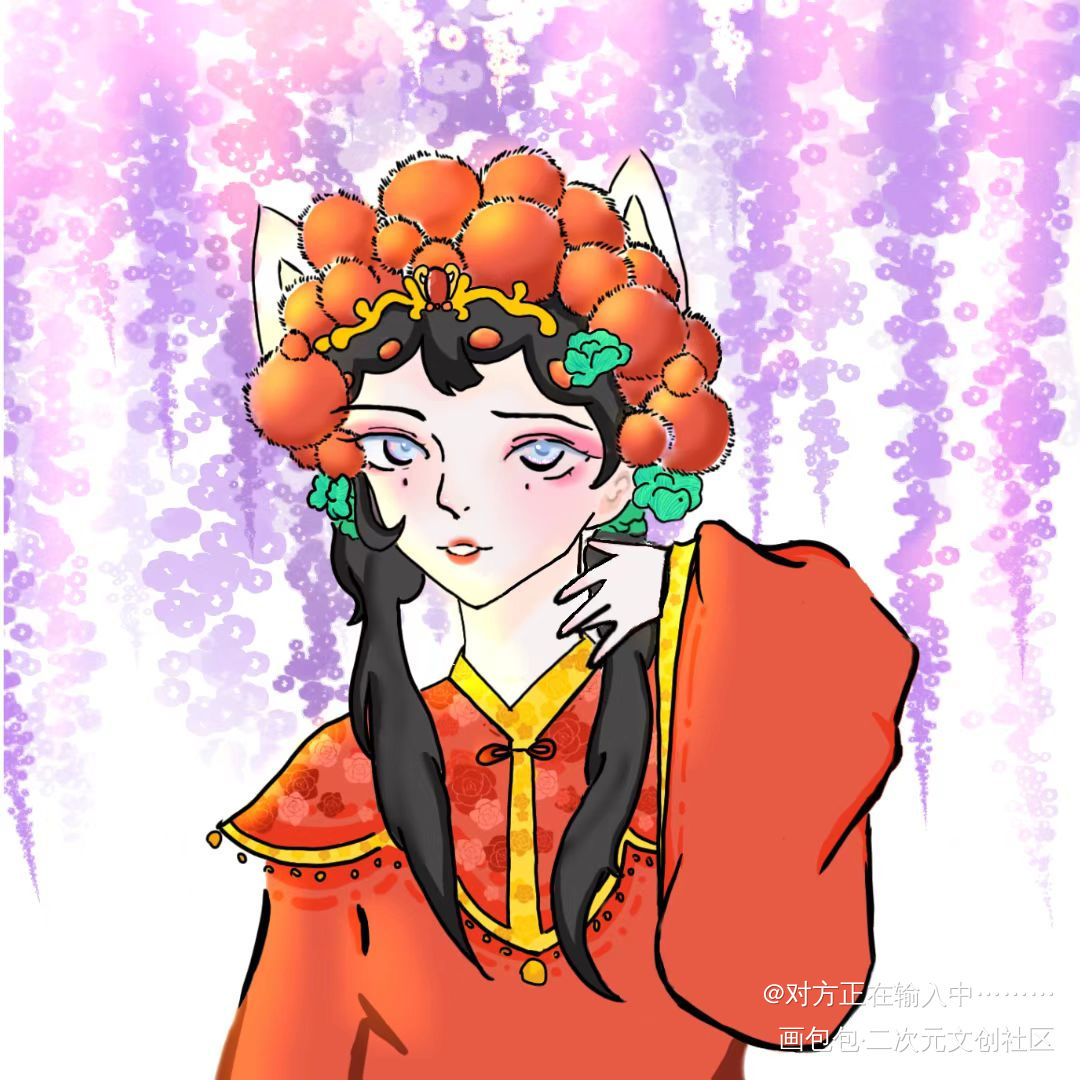 听说这个暑假京剧猫会有霸王折耶_京剧猫指绘自设绘画作品