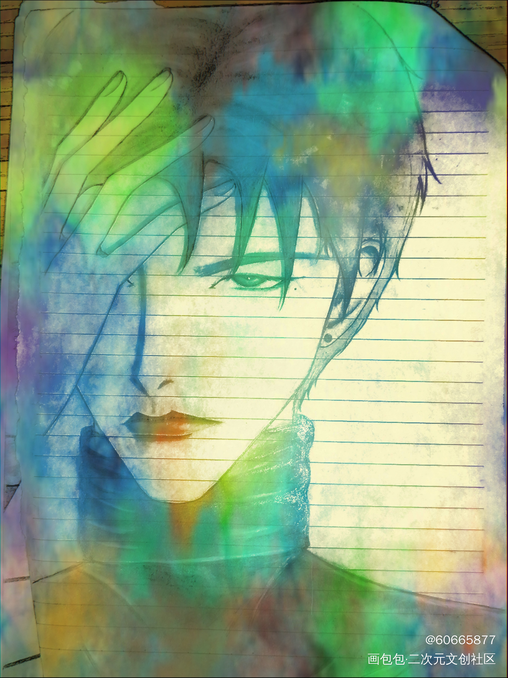 帅哥_铅笔绘画作品
