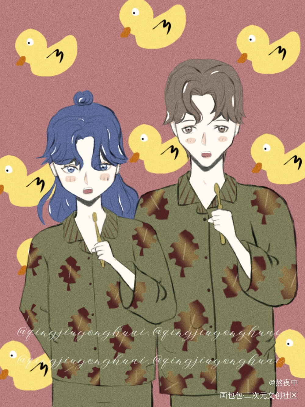 good morning！！！_附加遗产188男团洛温绘画作品