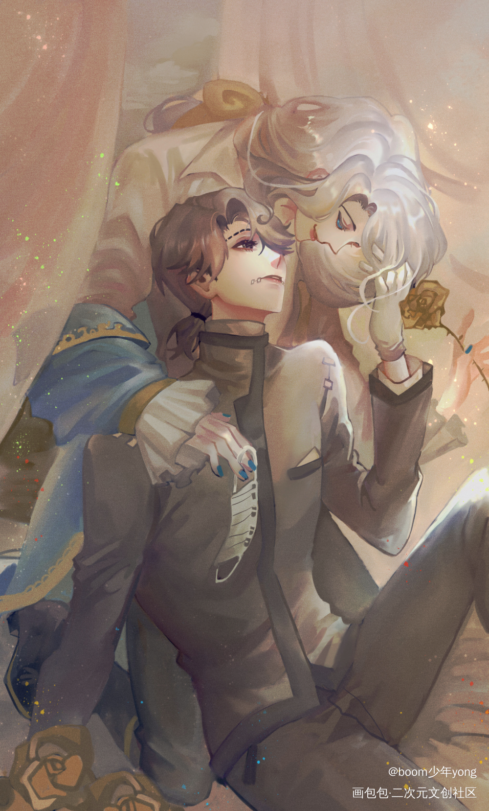 坠入爱河_第五人格殓摄平涂同人绘画作品