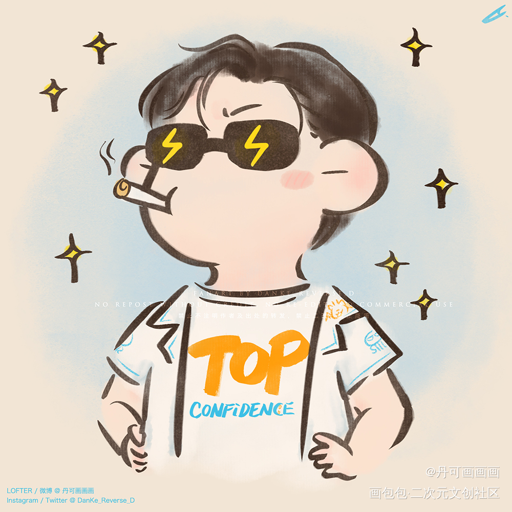 TOP自信_病案本谢清呈绘画作品