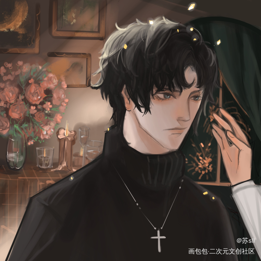 惊封 密林_我在惊悚游戏里封神白柳彩色漫画约稿绘画作品