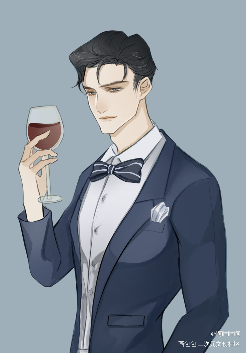 摸了摸黎叔叔_谁把谁当真188男团妹叔黎朔procreateipad画画水千丞娘娘腔谁把谁当真绘画作品