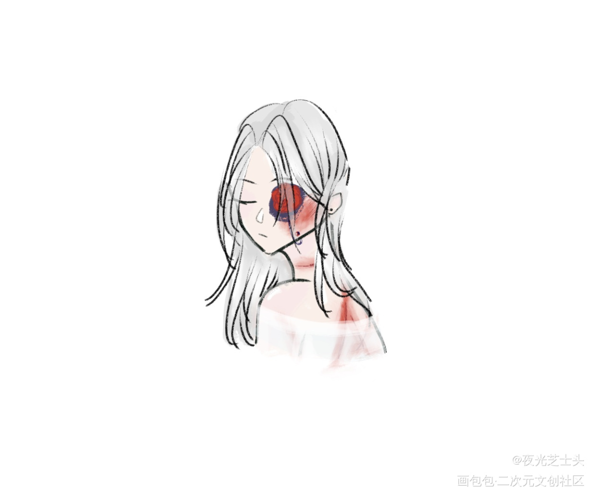 玫瑰怎么会刺伤自己呢_摸鱼页绘画作品