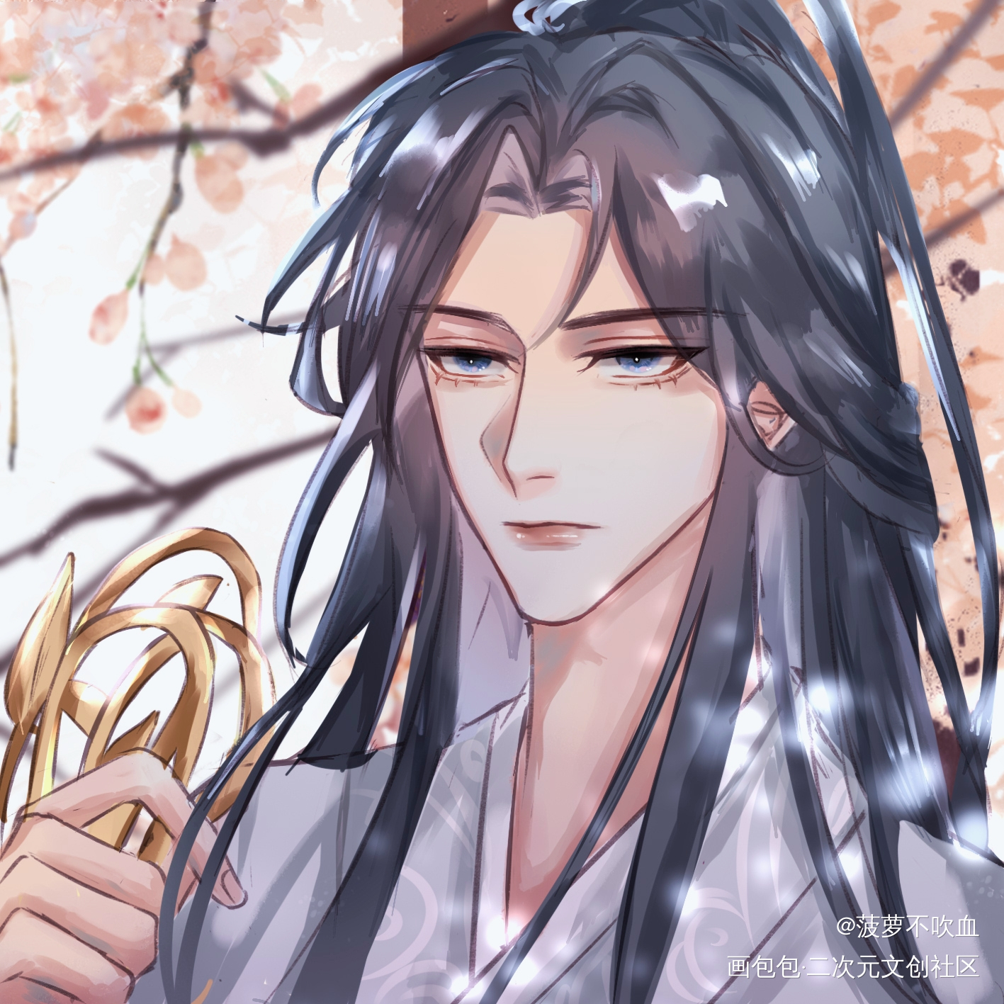 _二哈和他的白猫师尊绘画作品