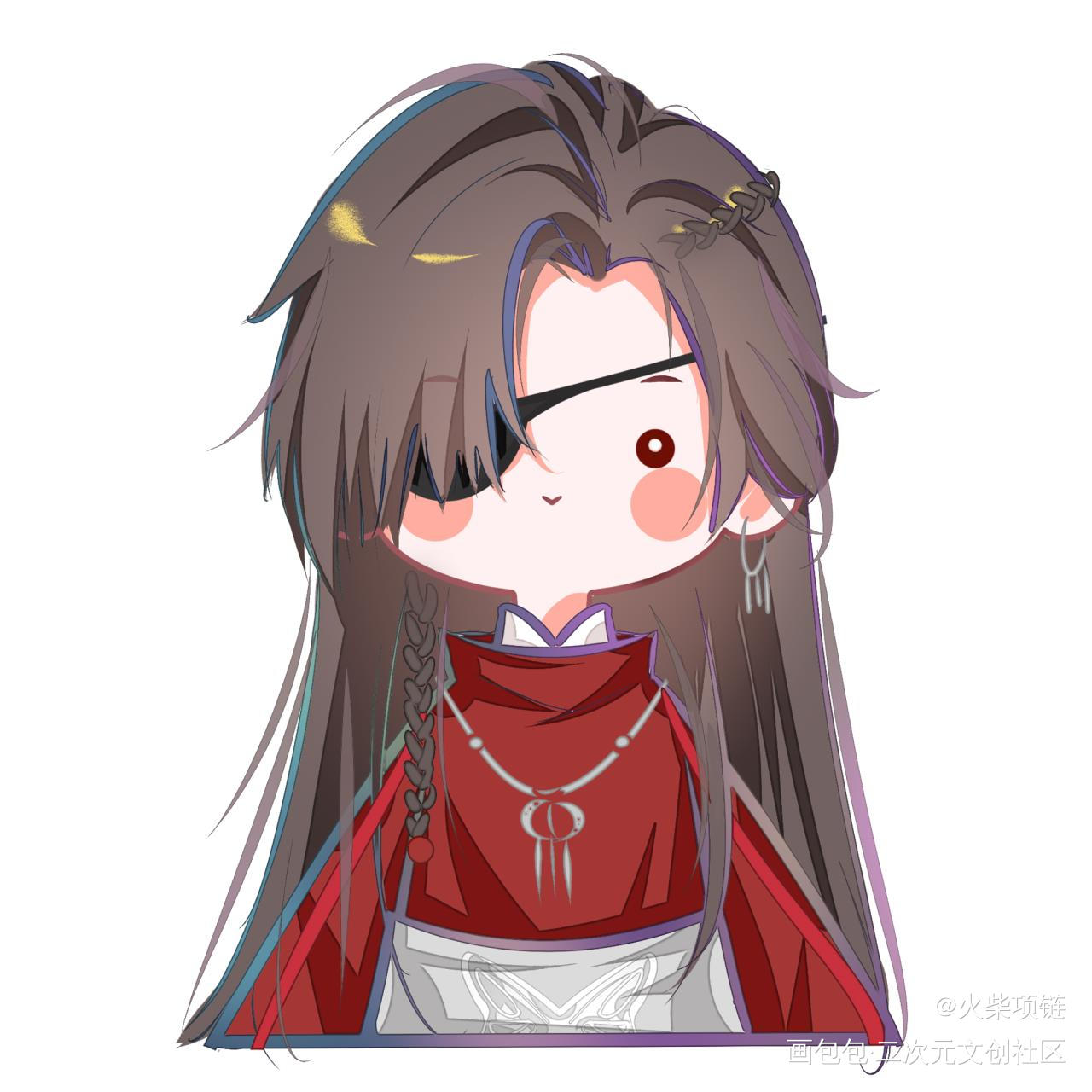 花花_天官赐福花怜花城绘画作品