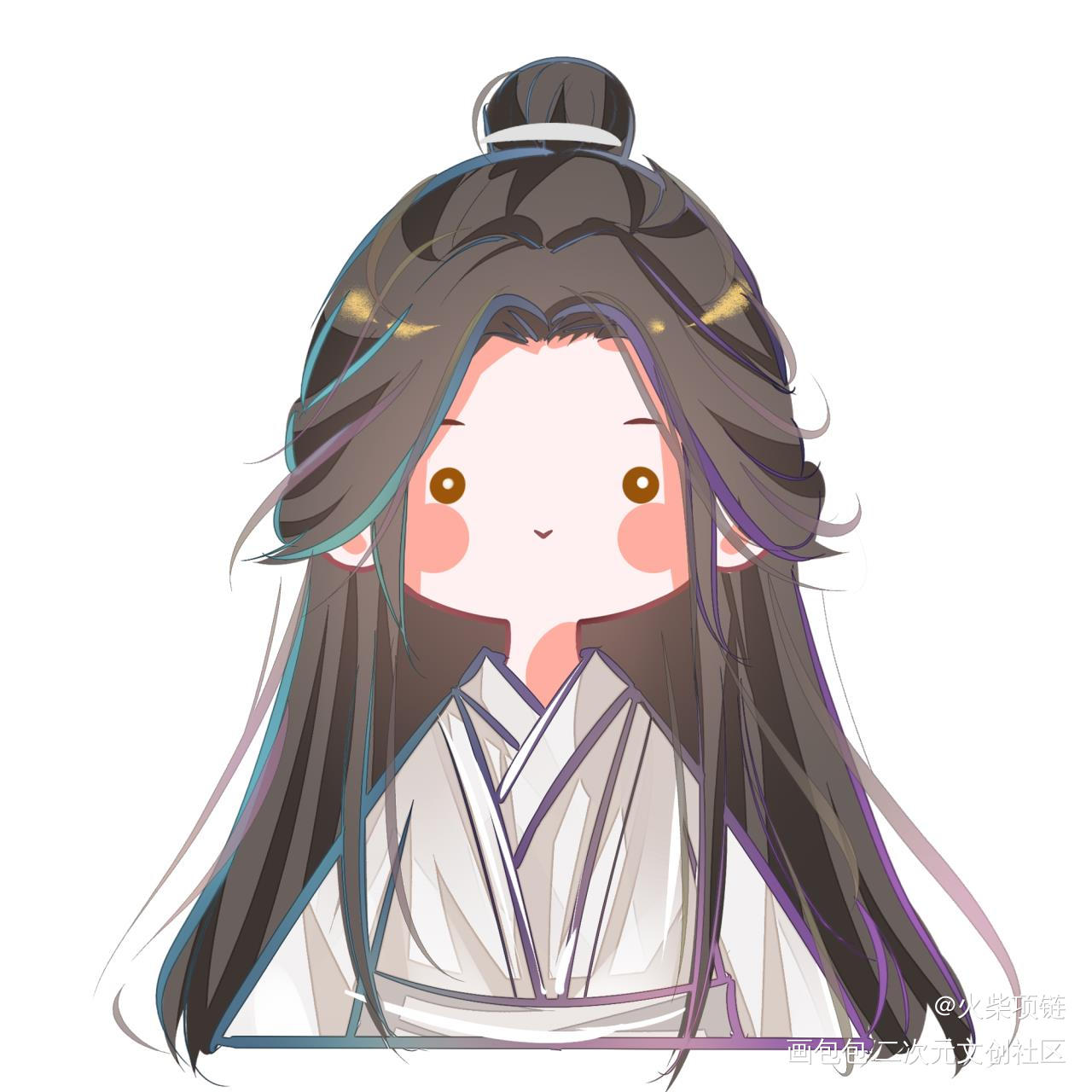 怜怜_天官赐福花怜谢怜绘画作品