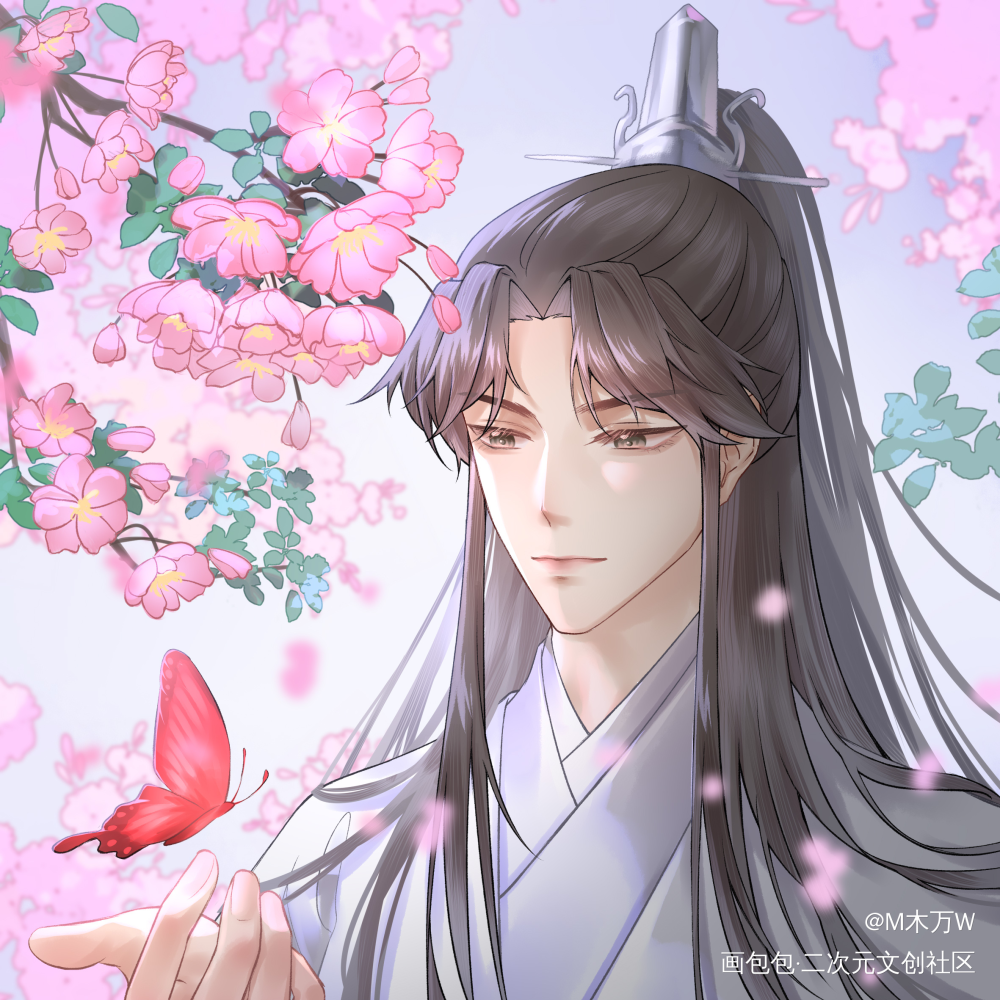 _二哈和他的白猫师尊楚晚宁绘画作品