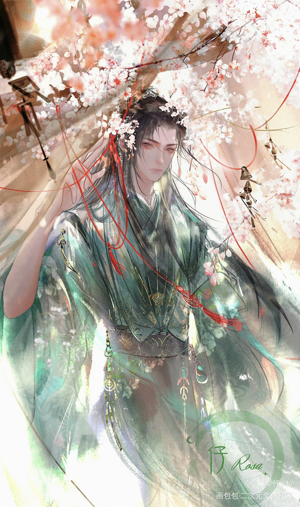 姜曦.谁能不爱冷美女_二哈和他的白猫师尊姜曦姜夜沉绘画作品