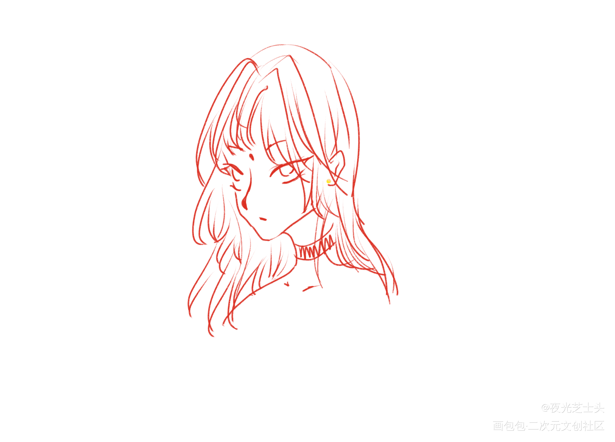 八面玲珑_摸鱼页绘画作品