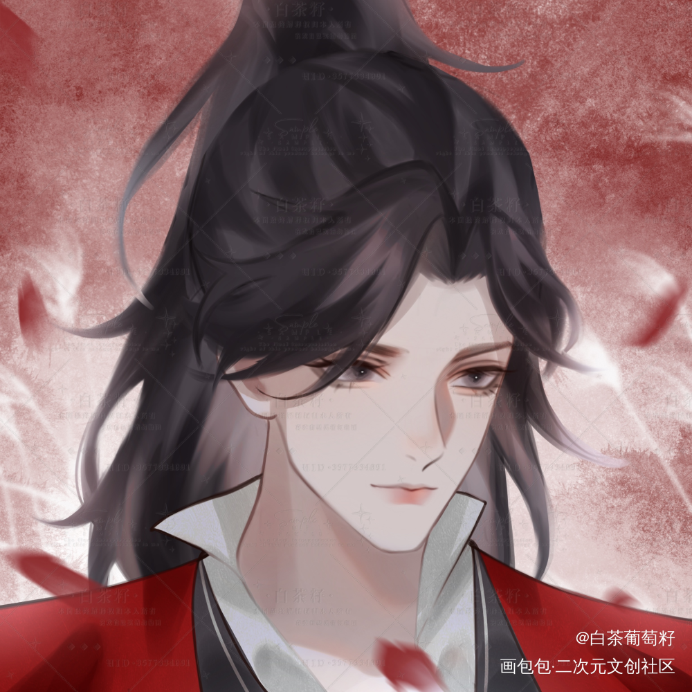 【约稿稿件展示】_天官赐福花怜绘画作品